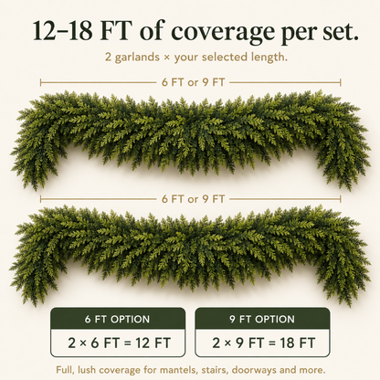 Davena Cedar Garland Set